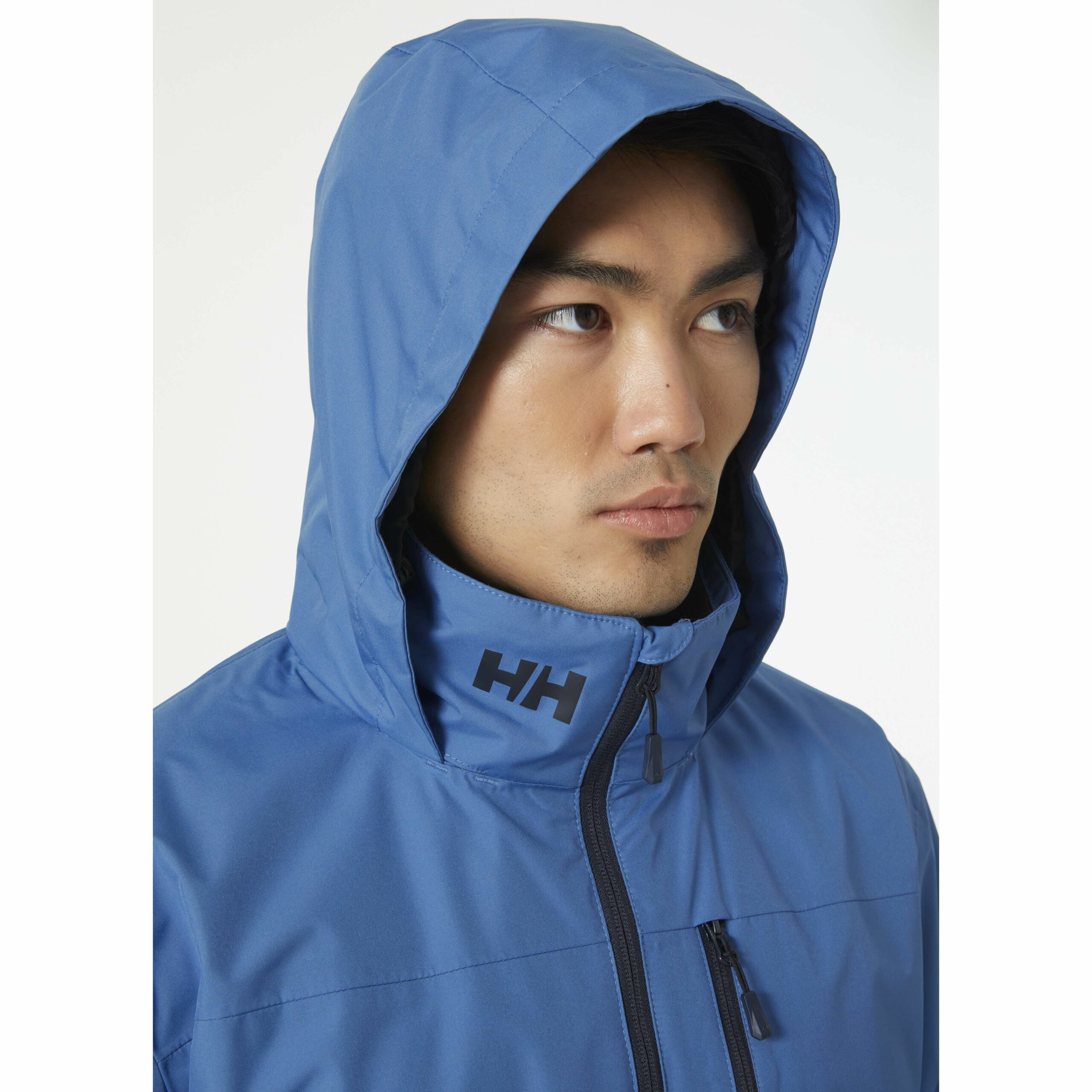 Helly Hansen Men's Crew Hooded Waterproof Windproof Breathable Rain Coat  Jacket, 597 Navy, Small at  Men's Clothing store