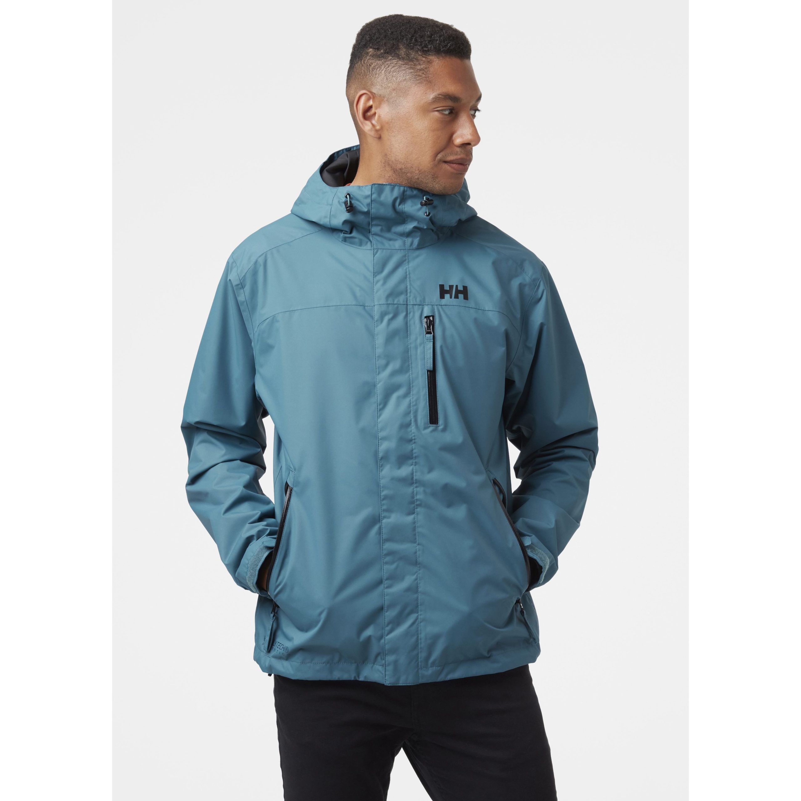 Helly Hansen Mens Vancouver Waterproof Windproof Breathable Hiking Shell Rain Jacket with Hood 