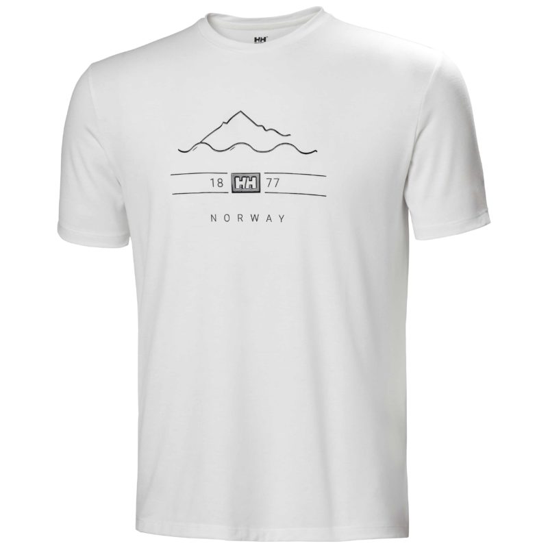 Helly Hansen Skog Recycled Graphic T-Shirt Azurite Melange Mens S :  : Moda